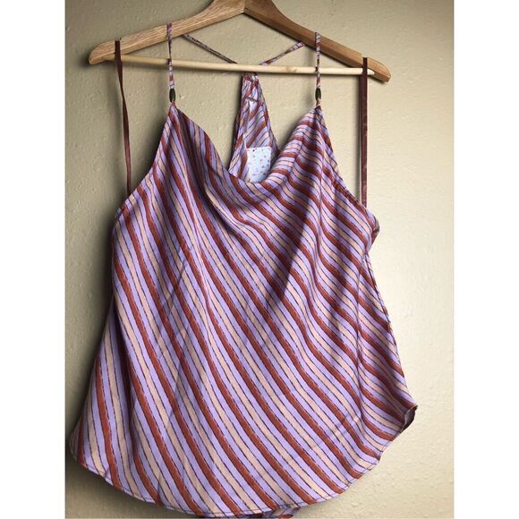 NWT Free People Conch Shell Combo  Stevie Cowl Neck Tank Top size M - Picture 5 of 16